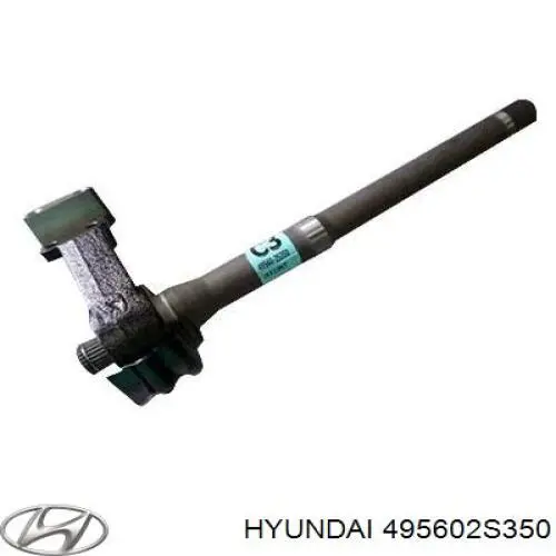 Wał napędowy półosi pośredni Hyundai/Kia 495602S350 cena, od 95,77 USD