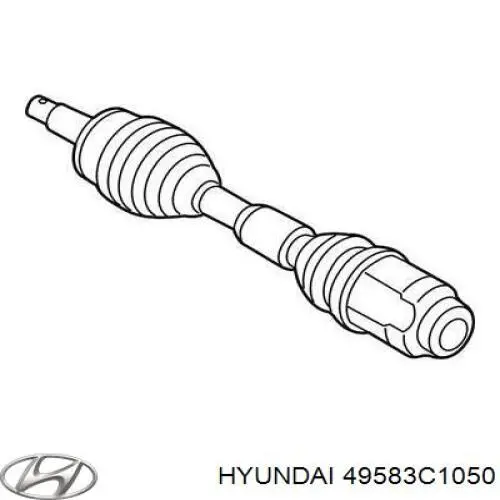 49583C1050 Hyundai/Kia Osłona przegubu homokinetycznego półosi przedniej wewnętrzna prawa