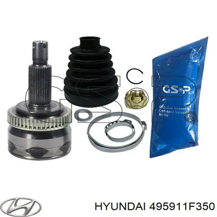 495911F350 Hyundai/Kia Przegub homokinetyczny przedni zewnętrzny