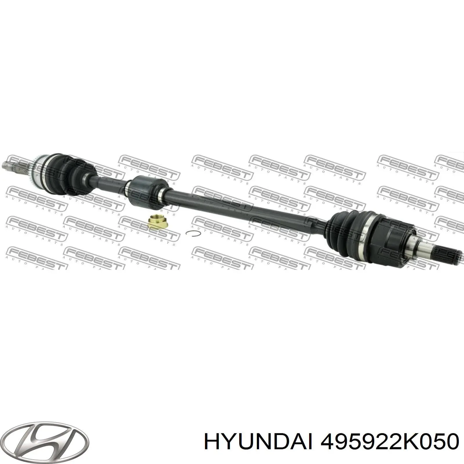 Do koszyka 495922K050 Hyundai/Kia Przegub homokinetyczny wewnętrzny przedni lewy