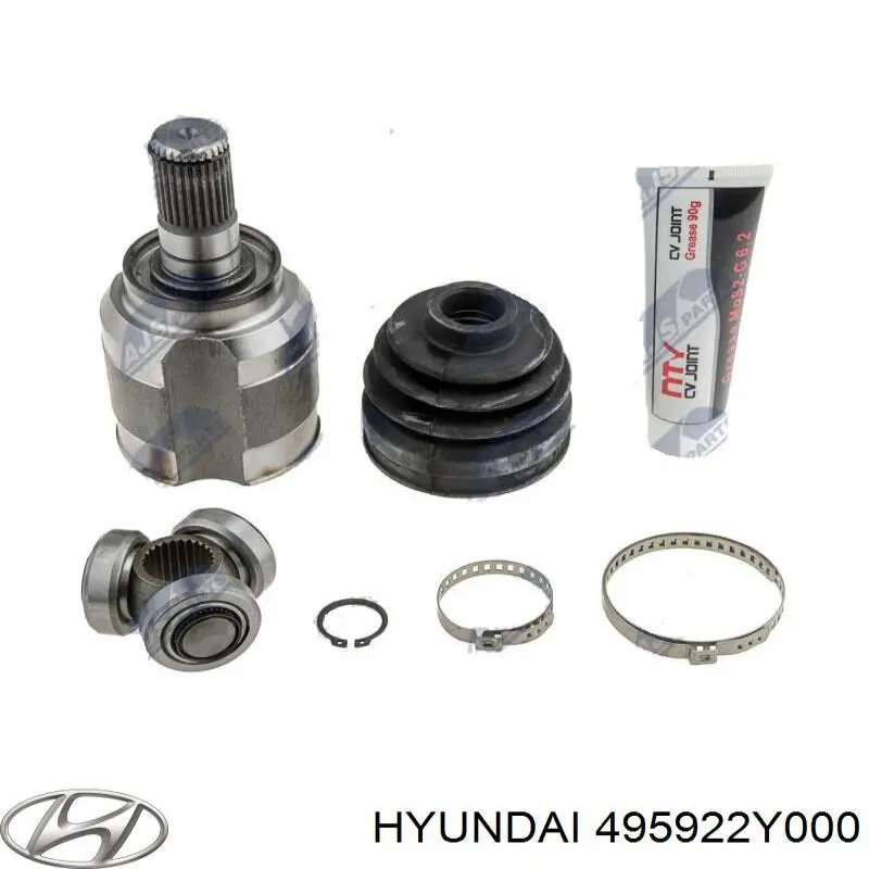 Przegub homokinetyczny przedni wewnętrzny 495922Y000 Hyundai/Kia