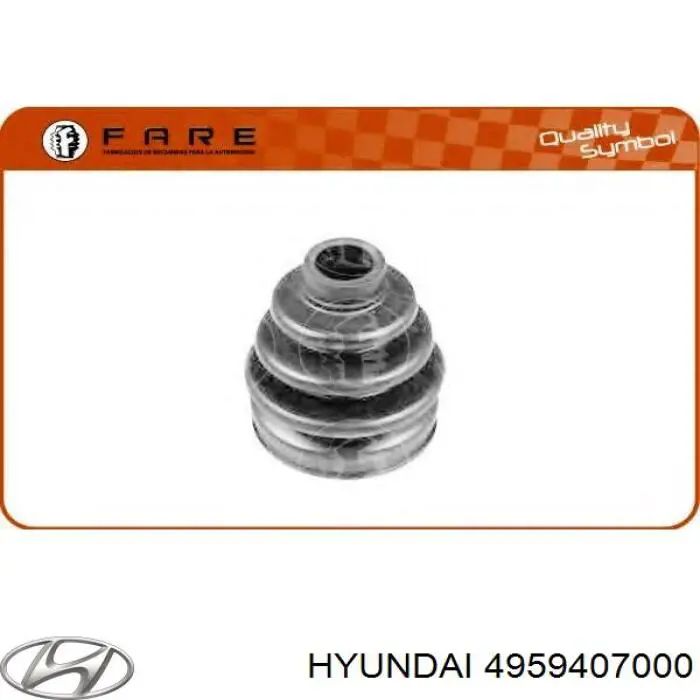 Do koszyka 4959407000 Hyundai/Kia Osłona przegubu homokinetycznego półosi przedniej zewnętrzna