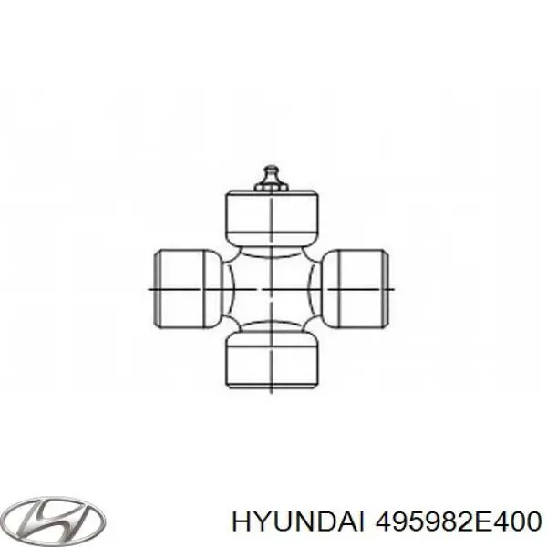 Krzyżak wału Cardana tylnego Hyundai/Kia 495982E400 cena, od 26,59 USD