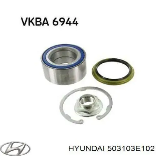 Łożysko piasty przedniej Hyundai/Kia 503103E102 cena, od 31,54 USD