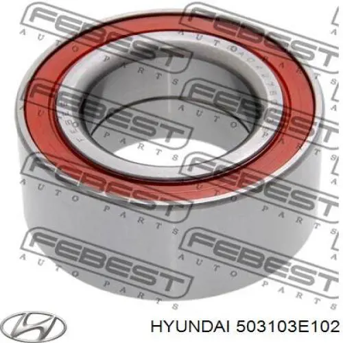Do koszyka 503103E102 Hyundai/Kia Łożysko piasty przedniej