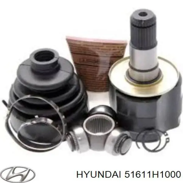 51611H1000 Hyundai/Kia Przegub homokinetyczny wewnętrzny przedni lewy