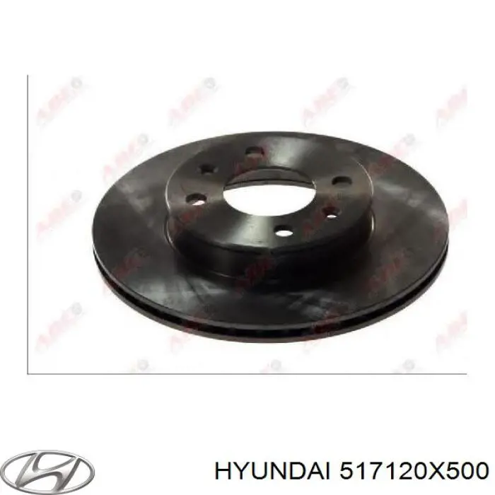 Tarcza hamulcowa przednia Hyundai/Kia 517120X500