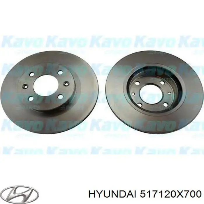 Tarcza hamulcowa przednia 517120X700 Hyundai/Kia