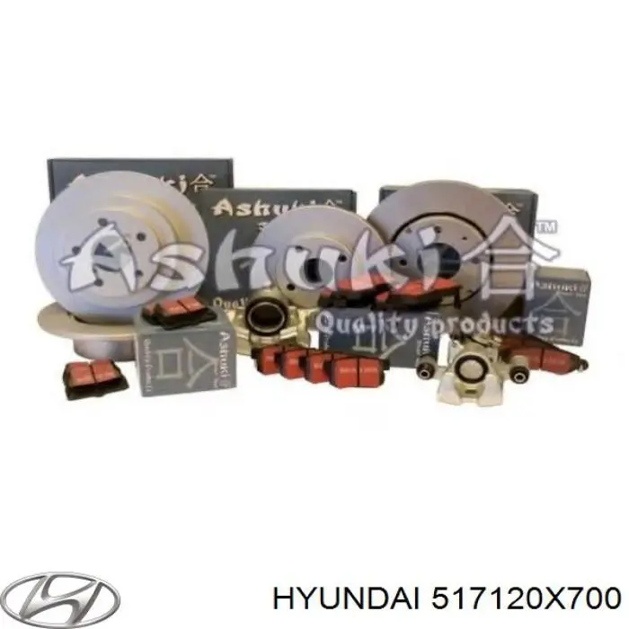 Tarcza hamulcowa przednia Hyundai/Kia 517120X700