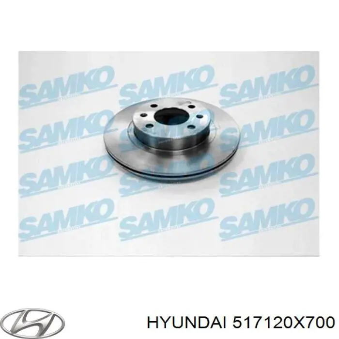 Tarcza hamulcowa przednia 517120X700 Hyundai/Kia