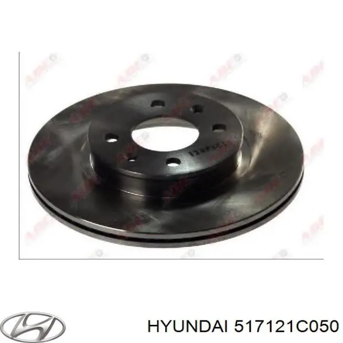 517121C050 Hyundai/Kia tarcza hamulcowa przednia