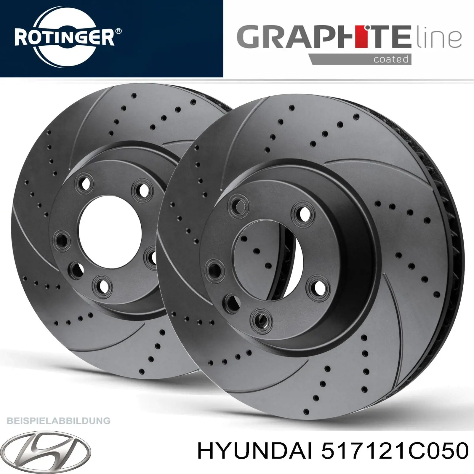 Tarcza hamulcowa przednia Hyundai/Kia 517121C050 cena, od 35,54 USD