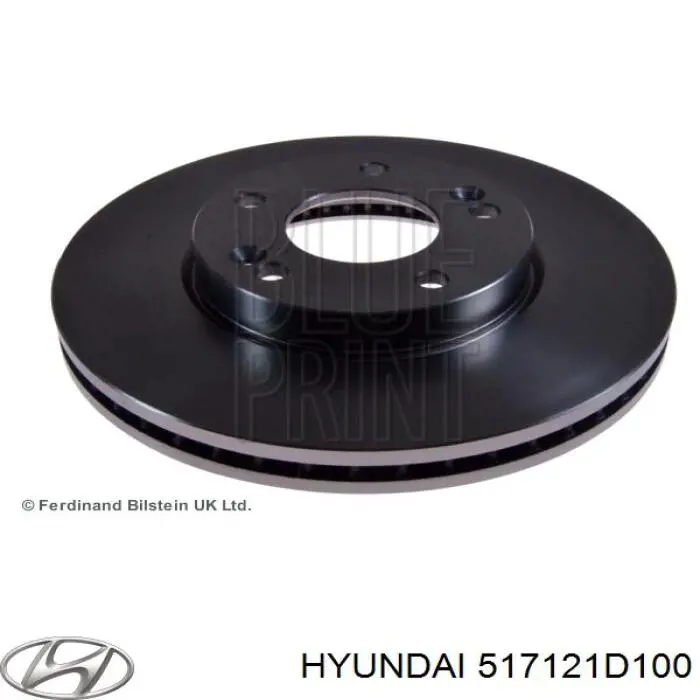 Do koszyka 517121D100 Hyundai/Kia Tarcza hamulcowa przednia