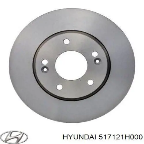 Tarcza hamulcowa przednia Hyundai/Kia 517121H000