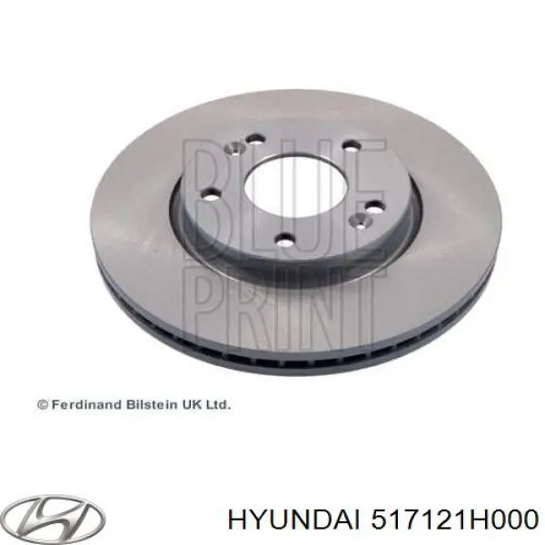 517121H000 Hyundai/Kia tarcza hamulcowa przednia