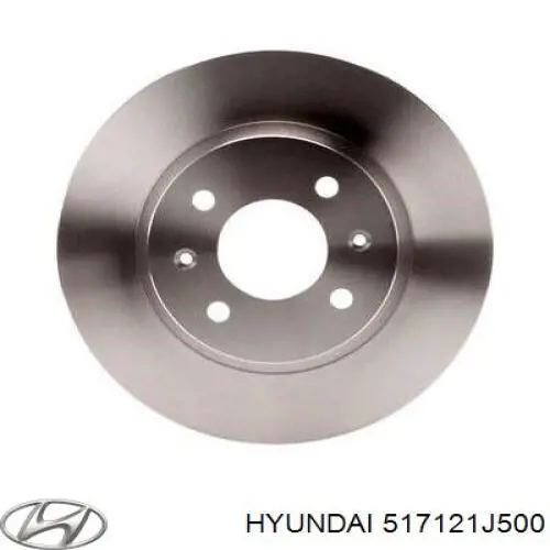 517121J500 Hyundai/Kia Tarcza hamulcowa przednia