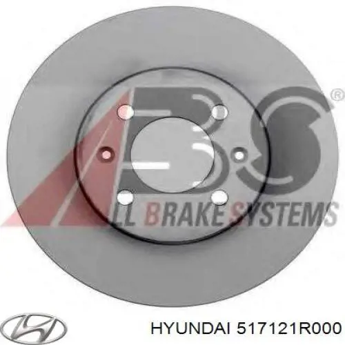 Tarcza hamulcowa przednia Hyundai/Kia 517121R000 cena, od 31,94 USD