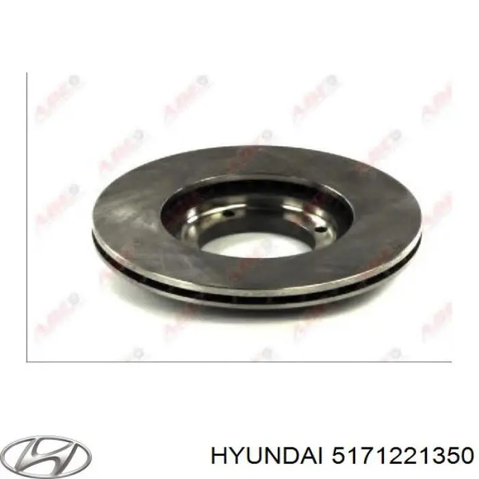 5171221350 Hyundai/Kia Tarcza hamulcowa przednia