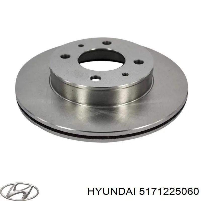 Do koszyka 5171225060 Hyundai/Kia Tarcza hamulcowa przednia