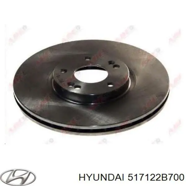 517122B700 Hyundai/Kia tarcza hamulcowa przednia