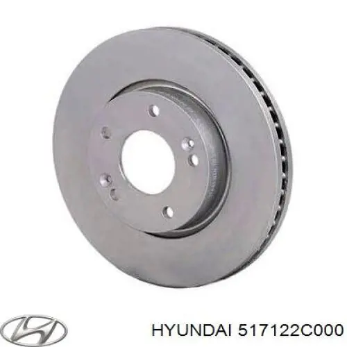 517122C000 Hyundai/Kia Tarcza hamulcowa przednia
