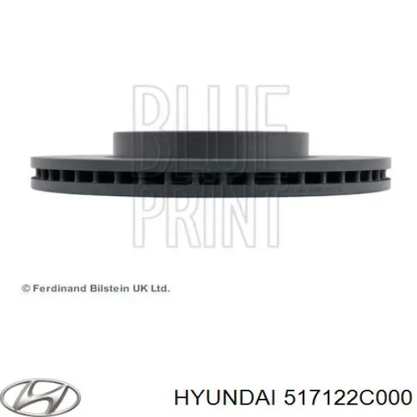 Do koszyka 517122C000 Hyundai/Kia Tarcza hamulcowa przednia