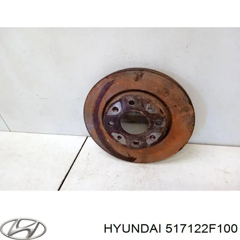 Do koszyka 517122F100 Hyundai/Kia Tarcza hamulcowa przednia