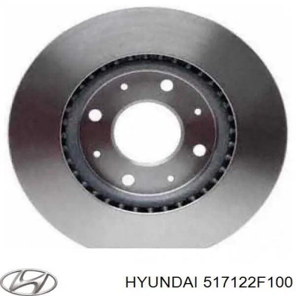 Tarcza hamulcowa przednia 517122F100 Hyundai/Kia