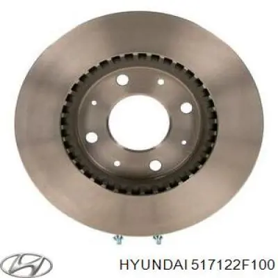 517122F100 Hyundai/Kia Tarcza hamulcowa przednia