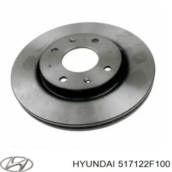 Do koszyka 517122F100 Hyundai/Kia Tarcza hamulcowa przednia