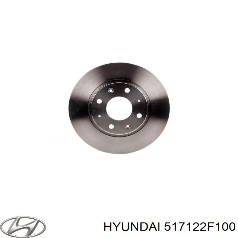 Tarcza hamulcowa przednia Hyundai/Kia 517122F100