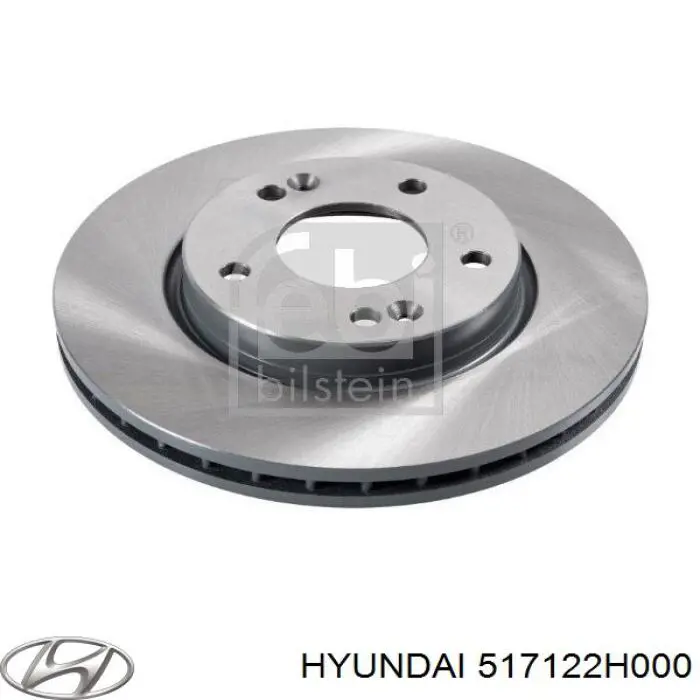 Do koszyka 517122H000 Hyundai/Kia Tarcza hamulcowa przednia