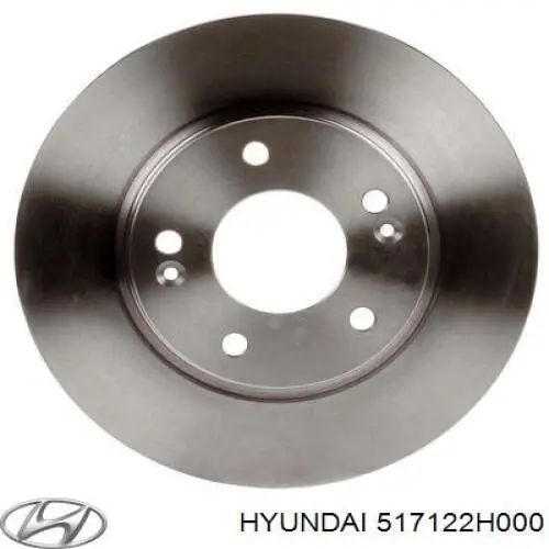 Tarcza hamulcowa przednia 517122H000 Hyundai/Kia