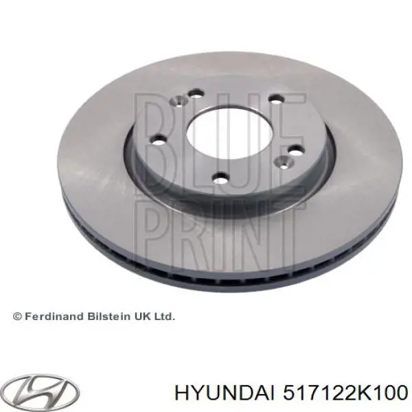 Tarcza hamulcowa przednia Hyundai/Kia 517122K100 cena, od 49,00 USD