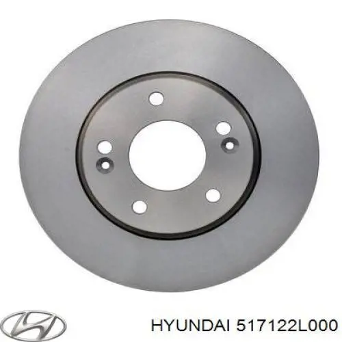Tarcza hamulcowa przednia Hyundai/Kia 517122L000 cena, od 49,00 USD