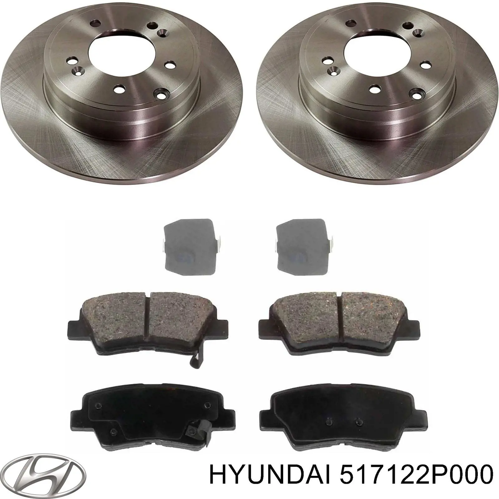 Do koszyka 517122P000 Hyundai/Kia Tarcza hamulcowa przednia