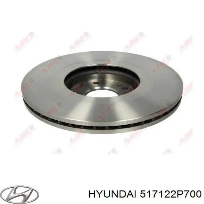 Do koszyka 517122P700 Hyundai/Kia Tarcza hamulcowa przednia