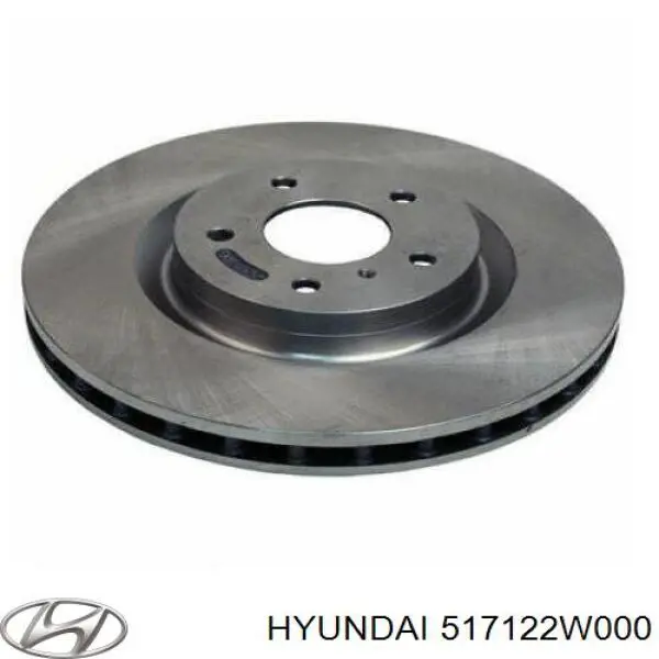 517122W000 Hyundai/Kia Tarcza hamulcowa przednia
