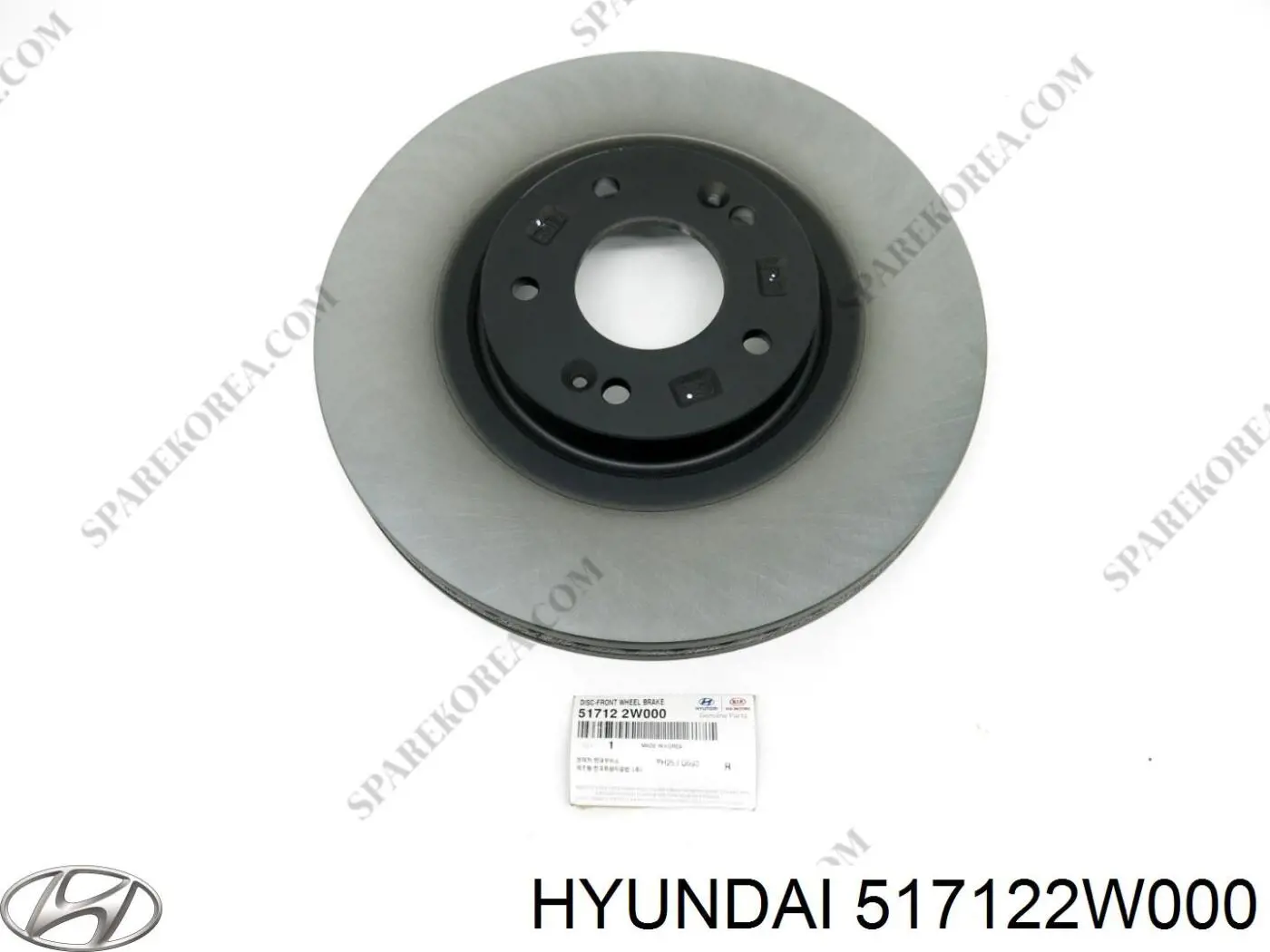 Tarcza hamulcowa przednia Hyundai/Kia 517122W000 cena, od 103,58 USD