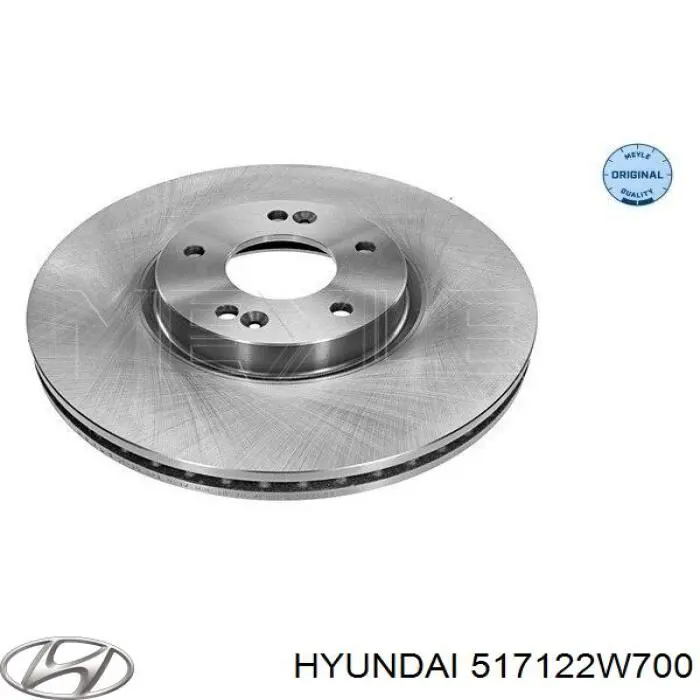 Tarcza hamulcowa przednia Hyundai/Kia 517122W700 cena, od 50,18 USD