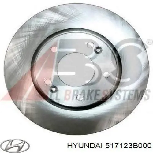 Tarcza hamulcowa przednia Hyundai/Kia 517123B000 cena, od 50,21 USD