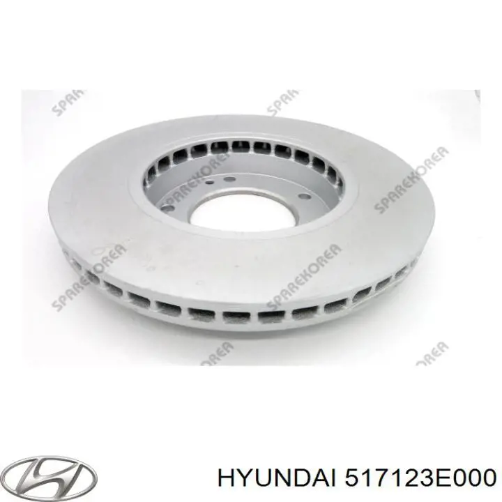 Tarcza hamulcowa przednia Hyundai/Kia 517123E000