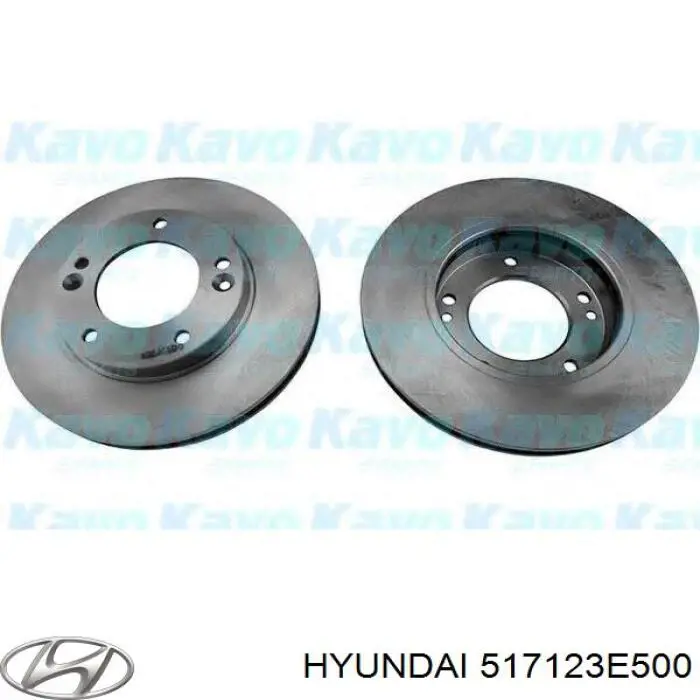 517123E500 Hyundai/Kia Tarcza hamulcowa przednia