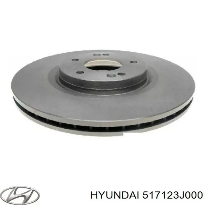 Do koszyka 517123J000 Hyundai/Kia Tarcza hamulcowa przednia