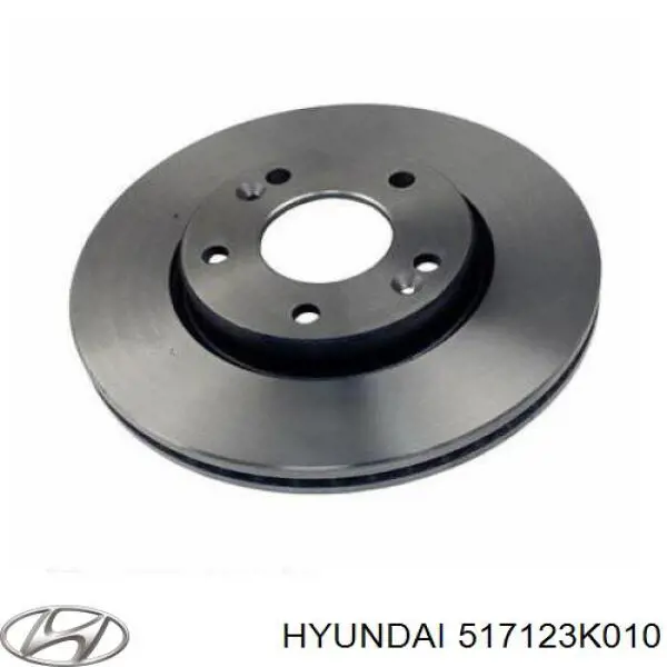 Tarcza hamulcowa przednia 517123K010 Hyundai/Kia