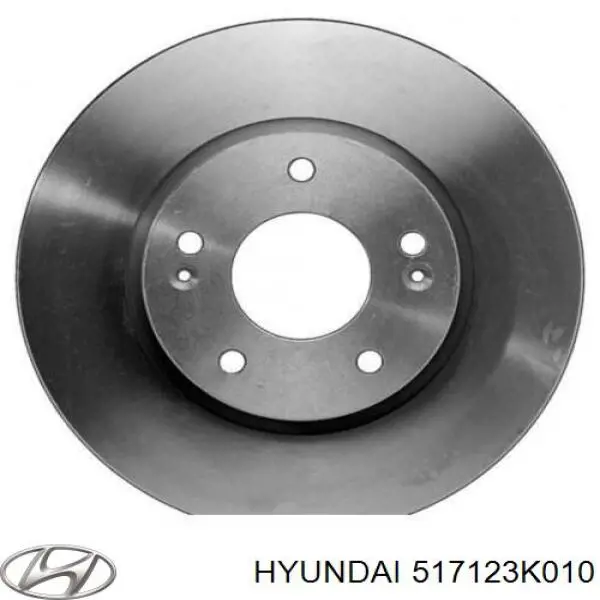 Do koszyka 517123K010 Hyundai/Kia Tarcza hamulcowa przednia