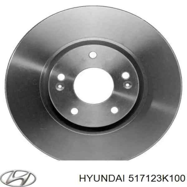 Tarcza hamulcowa przednia Hyundai/Kia 517123K100 cena, od 53,11 USD