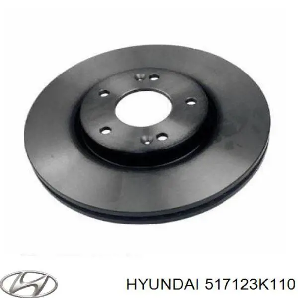517123K110 Hyundai/Kia Tarcza hamulcowa przednia