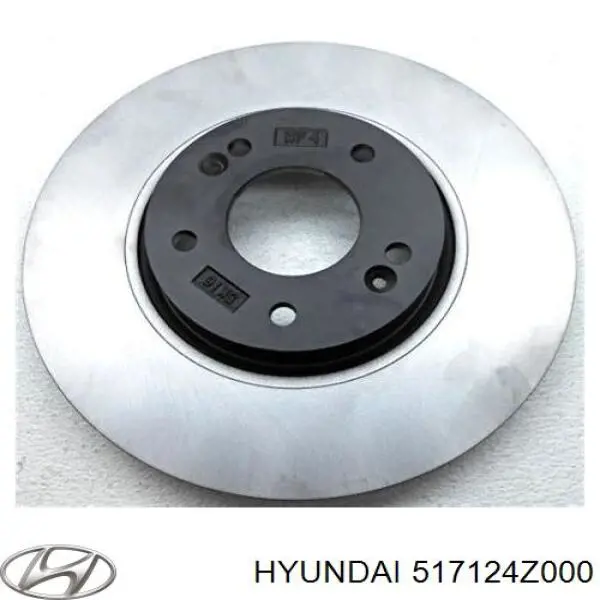 517124Z000 Hyundai/Kia tarcza hamulcowa przednia