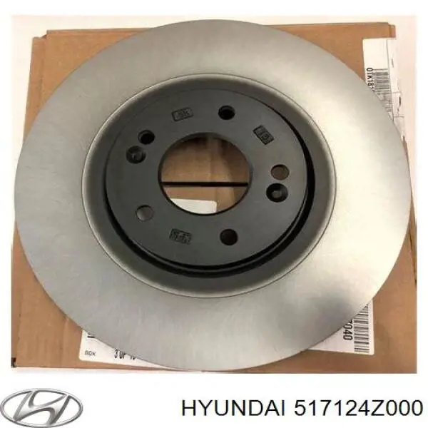Do koszyka 517124Z000 Hyundai/Kia Tarcza hamulcowa przednia